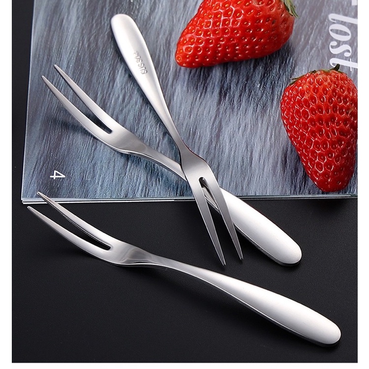 Nĩa ăn trái cây, nĩa ăn bánh mức inox 304 phong cách sang trọng cao cấp