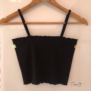 Áo croptop 2 dây cuốn biên