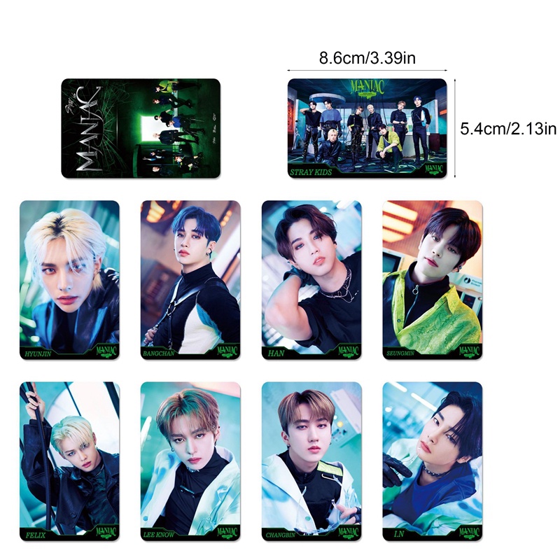 Set 9 Thẻ Hình Lomo Cho Fan Của Kpop Stray Kids
