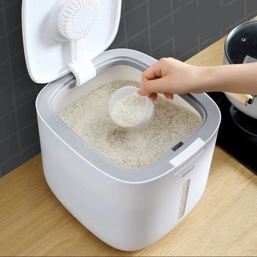 Thùng đựng gạo ECOCO cao cấp, hiện đại dung tích 10kg chống ẩm mốc, mối mọt siêu tiện dụng - DNE2005