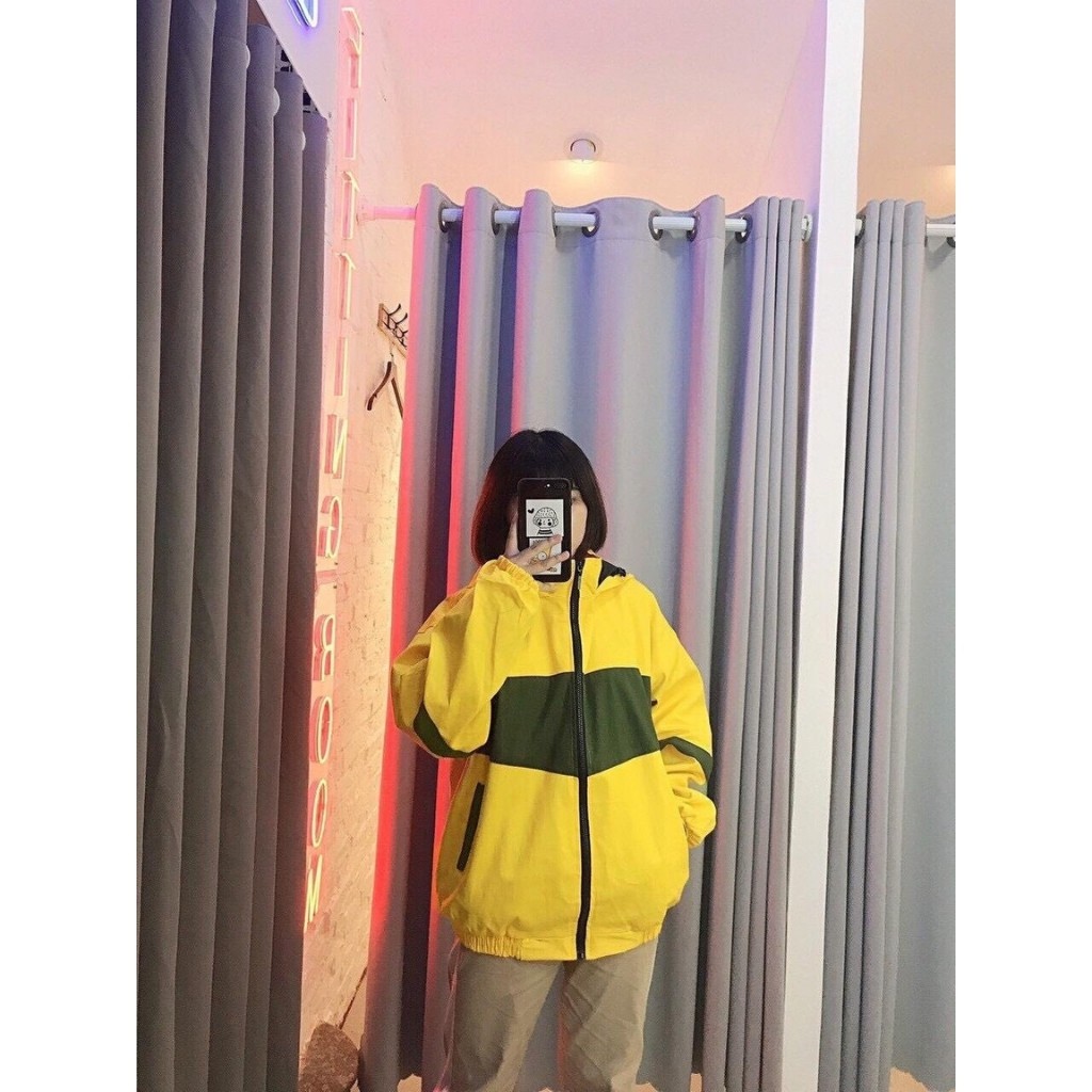 Áo khoác dù có nón KD8 sọc ngang lớn, chống thấm nước, chất liệu dù cao cấp, form unisex Hàn Quốc | BigBuy360 - bigbuy360.vn