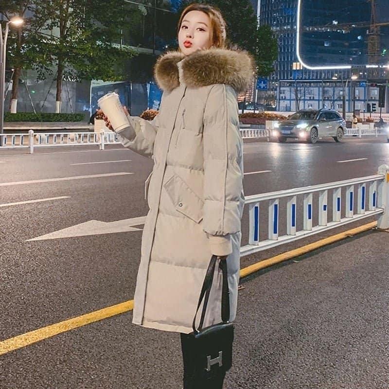 ÁO PHAO MŨ LÔNG DÁNG DÀI