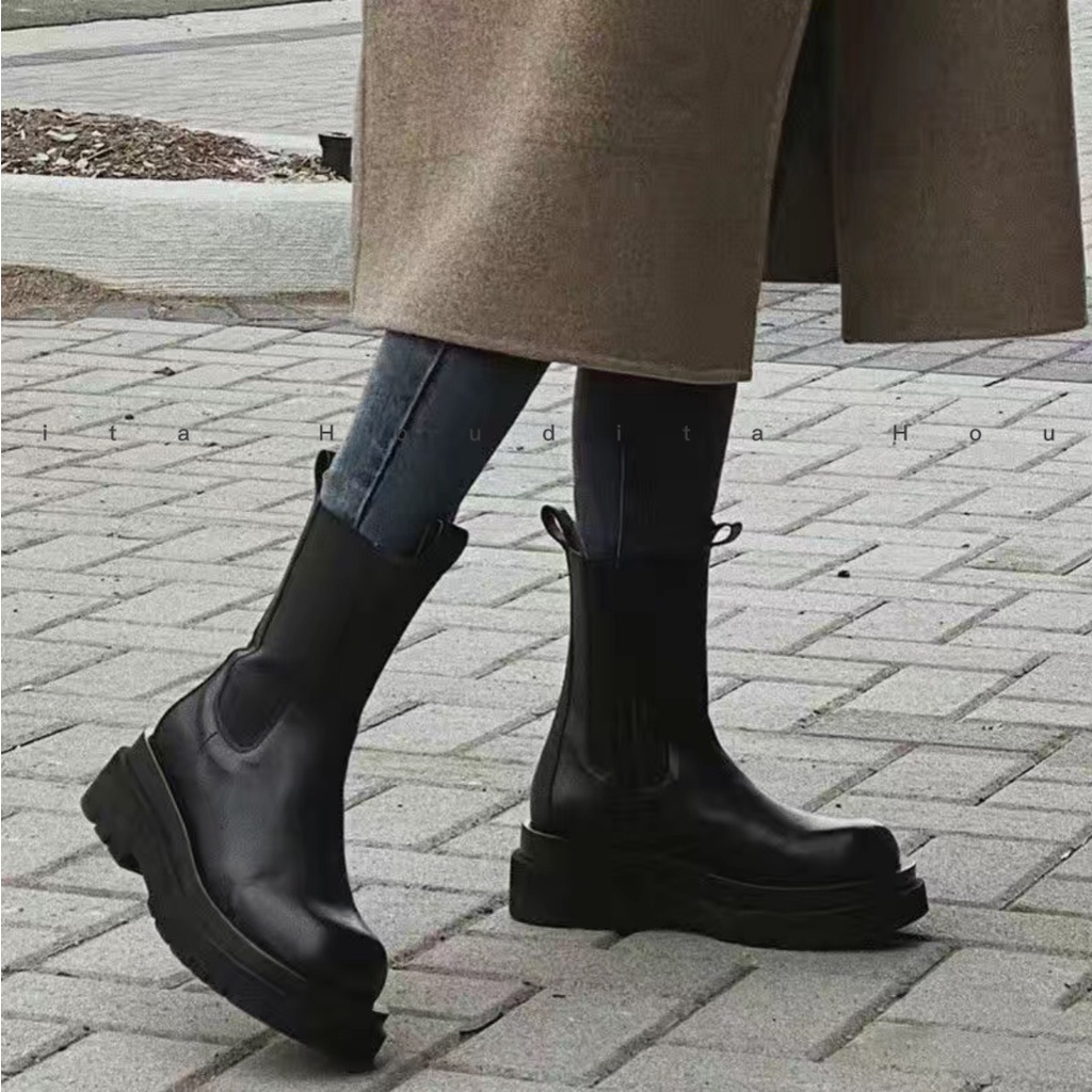 Giày boot nam cổ cao da đế bằng ulzzang đẹp - HOUDITA SC-B06 SC-B07