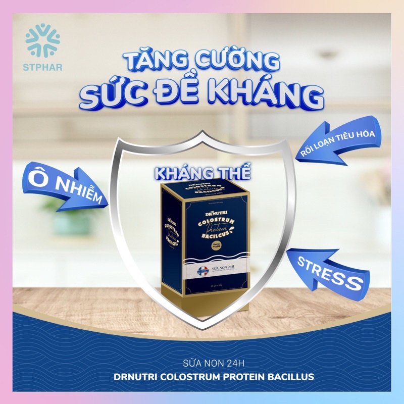 Sữa non phục hồi Dr Nutri Colostrum Protein Vani, socola - Bồi bổ sức khỏe, phát triển trí não, chiều cao, tăng đề kháng