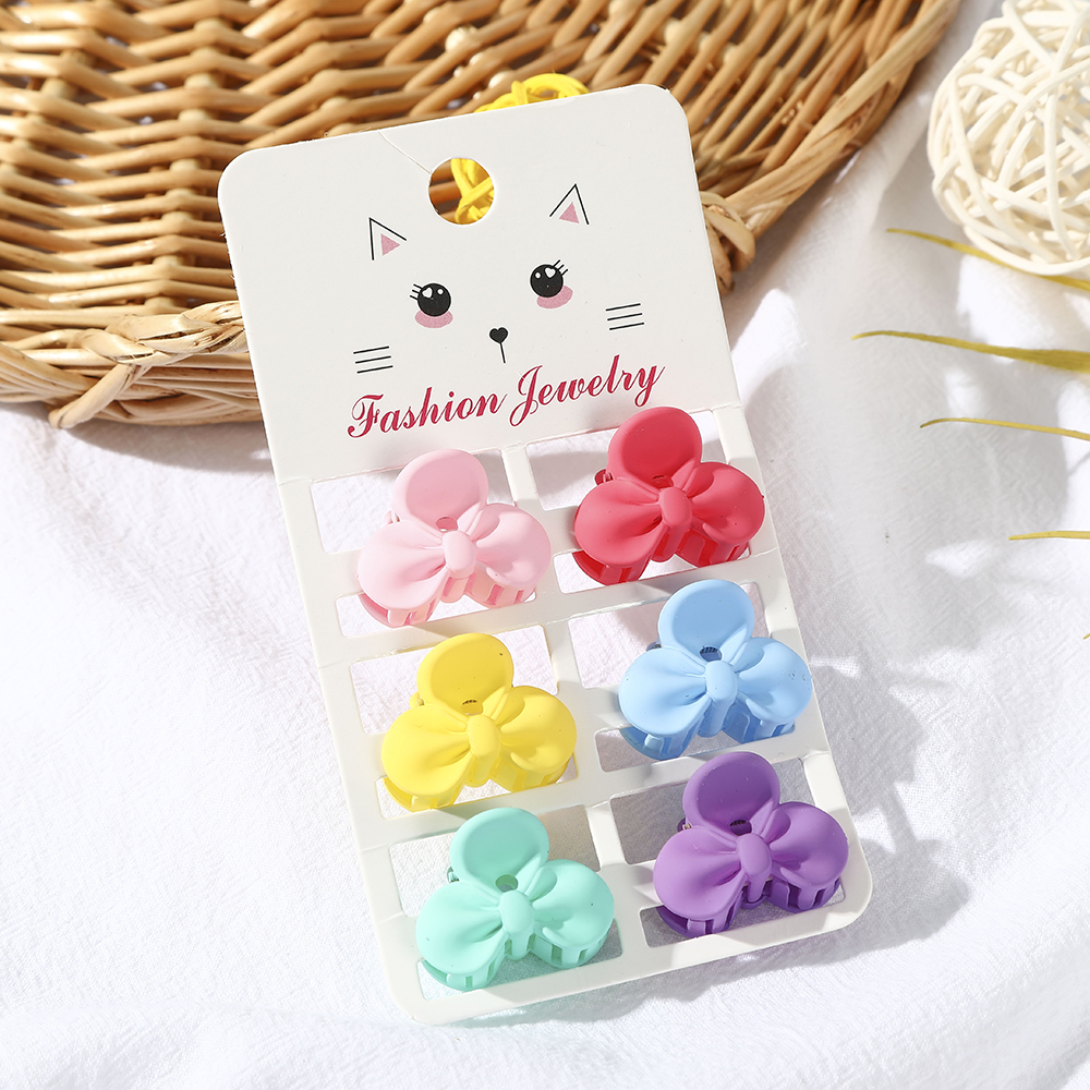 Haimeikang Set 6 kẹp tóc mini đơn giản thời trang Hàn Quốc cho nữ