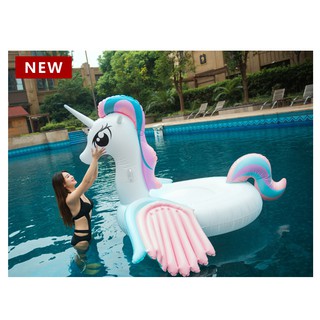 Phao bơi ngựa pony cầu vồng phao ngựa kỳ lân