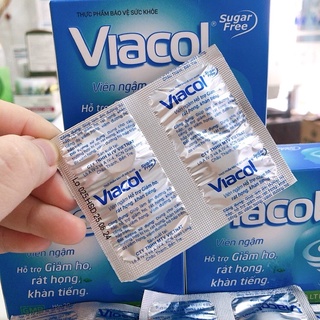 ✅Kẹo ngậm Viacol (Vỉ 4 viên)