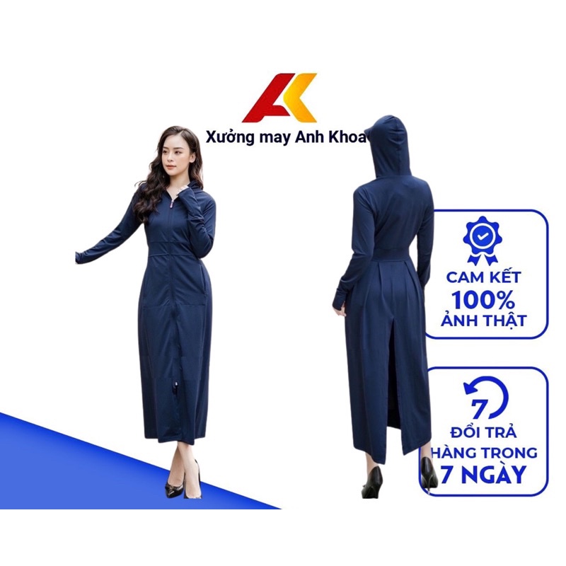 ►Áo chống nắng toàn thân 2 lớp vải hạt xoàn