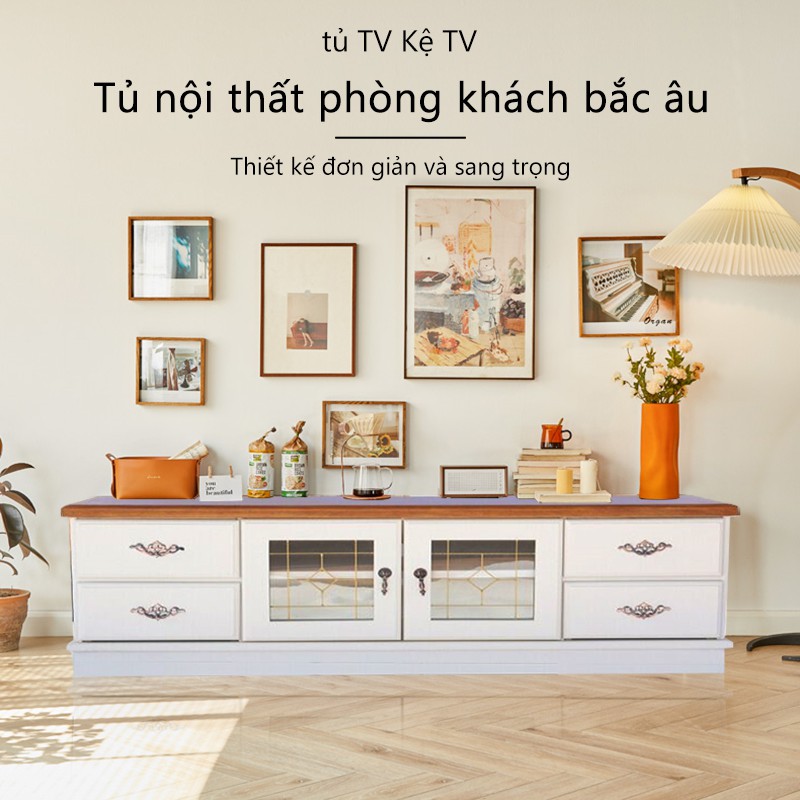 Tủ tivi hiện đại cho phòng khách sang trọng phong cách đơn giản thích hợp với hộ gia đình nhỏ tủ gỗ chắc chắn FU149W