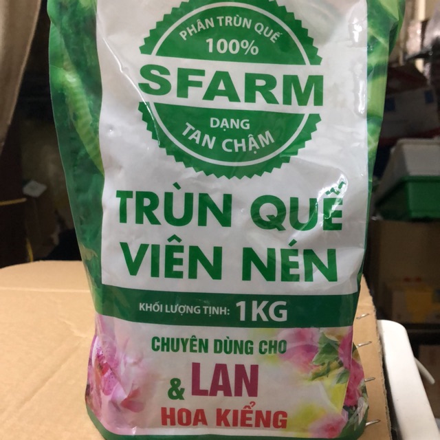 Phân trùn quế viên nén dạng tan chậm 01 kg / Chuyên cho Hoa Lan và cây kiểng ☘️