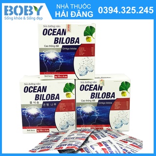 Viên sủi hoạt huyết dưỡng não Ocean Biloba tăng cường tuần hoàn não - Chính hãng