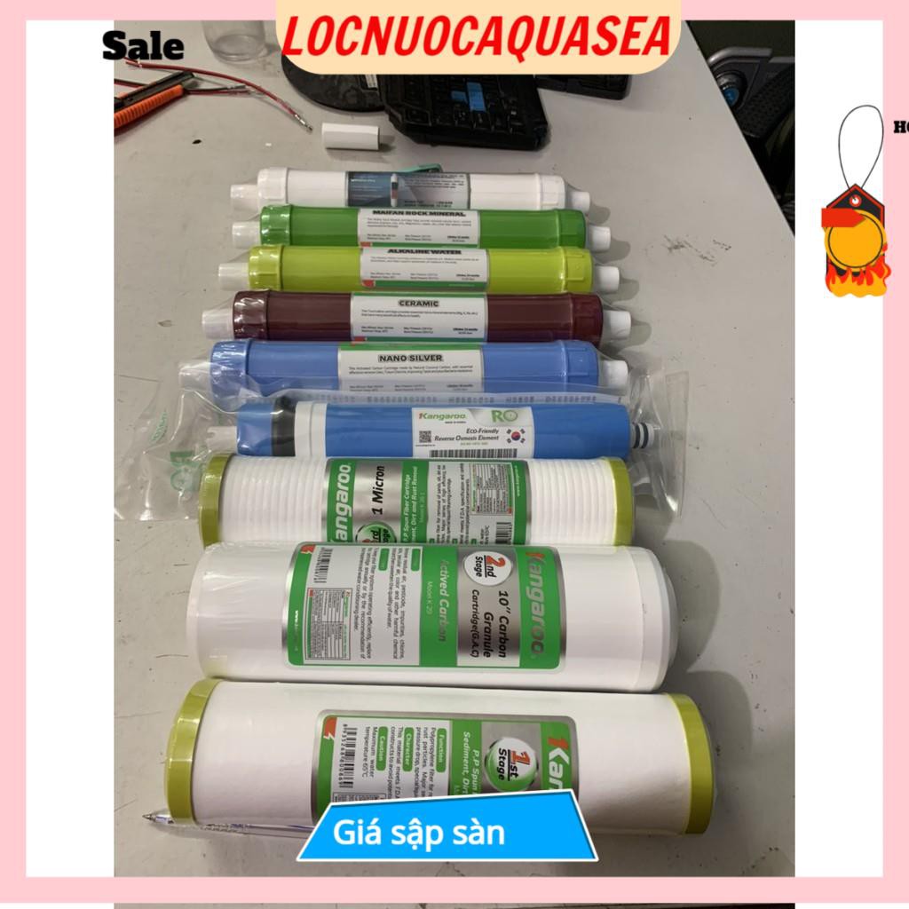 Lõi Lọc Nước Kangaroo Số 1-2-3-4-5-6-7-8-9 👉 Combo 9 Lõi Lọc Nước Kangaroo Số 123456789 CHÍNH HÃNG TẶNG CÚT NỐI NHANH