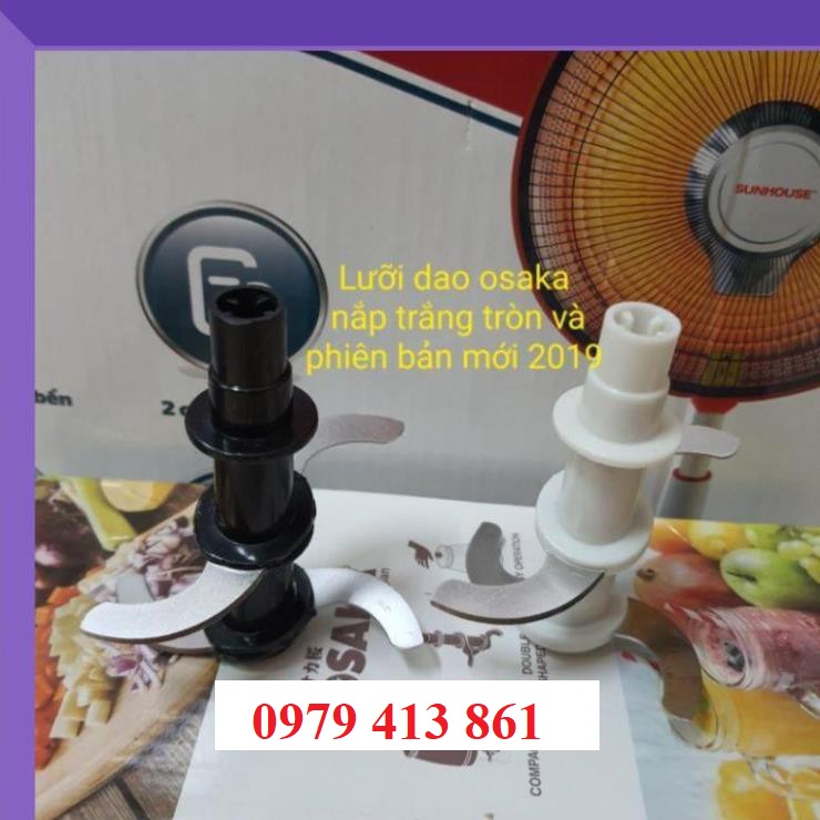 Nút nhựa và lưỡi dao máy xay osaka nắp trắng tròn và nắp đồng mẫu mới 2019 -khosiphukienmienbac