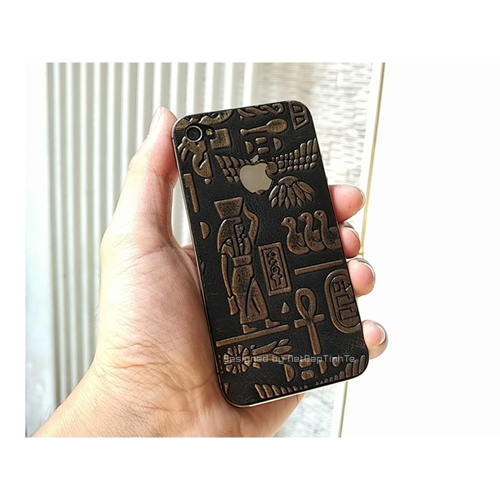 Miếng dán da điện thoai Iphone4  – Da bò thật 100% - chính hãng Nét Đẹp Tinh Tế