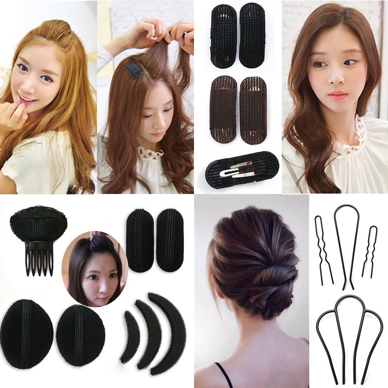 Dụng cụ kẹp tóc đệm tạo phồng chân tóc ẩn thời trang tiện lợi