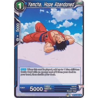 Thẻ bài Dragonball - bản tiếng Anh - Yamcha, Hope Abandoned / BT13-044'