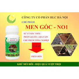 Men gốc N01 HLC 250ml ủ 2 tấn phân chuồng, ủ phân hữu cơ, rác nhà bếp