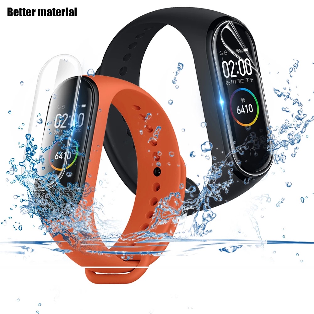 Ốp Bảo Vệ Màn Hình Đồng Hồ Thông Minh Xiaomi Mi Band 7 6 5 4 3