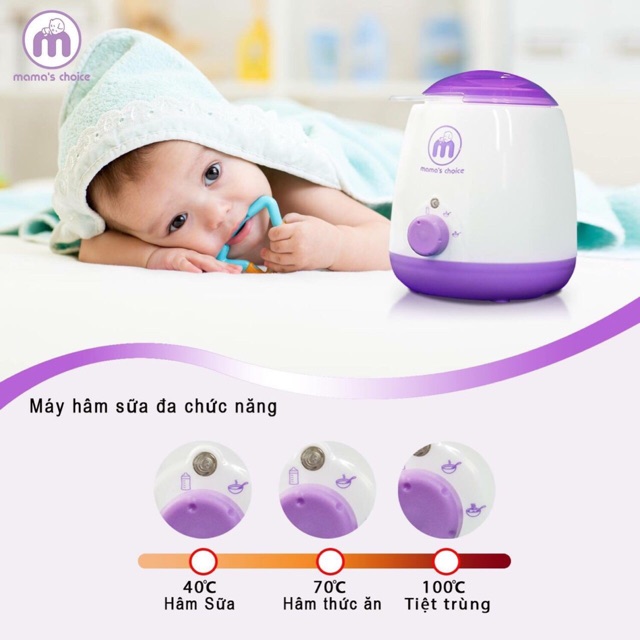 [Mã 267FMCGSALE giảm 8% đơn 500K] Máy hâm sữa siêu tốc đa chức năng Mama’s Choice