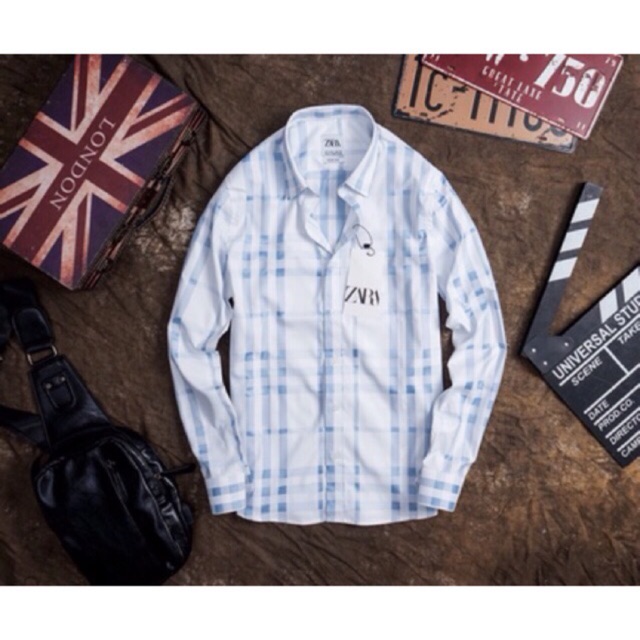 Sơ mi nam zara sợi tre caro trắng Xanh đậm số lượng có hạn | BigBuy360 - bigbuy360.vn