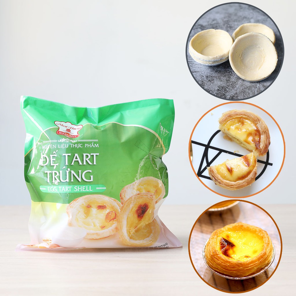 Combo 30 Đế Bánh Tart Trứng và 1KG Kem Trứng