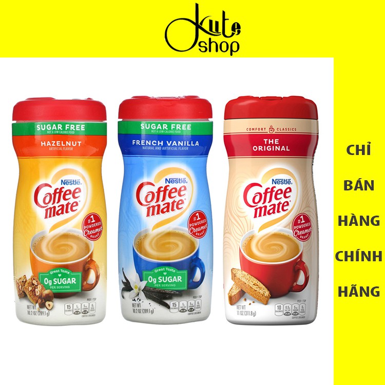 Bột kem pha cafe Nestle Coffee Mate ăn kiêng không đường