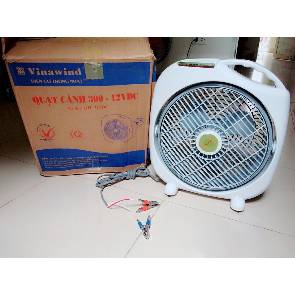 quạt kẹp bình acquy 12v điện cơ vinawind