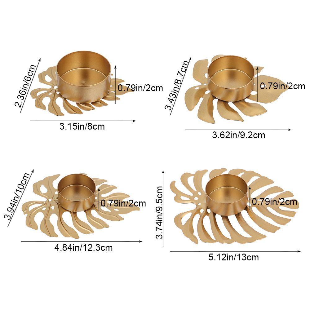 Giá Đỡ Nến Hình Chiếc Lá / Rùa Độc Đáo Trang Trí Nhà Cửa /|Khung Sắt Rèn Luyện Phong Cách Hiện Đại Màu Xanh Lá Cây