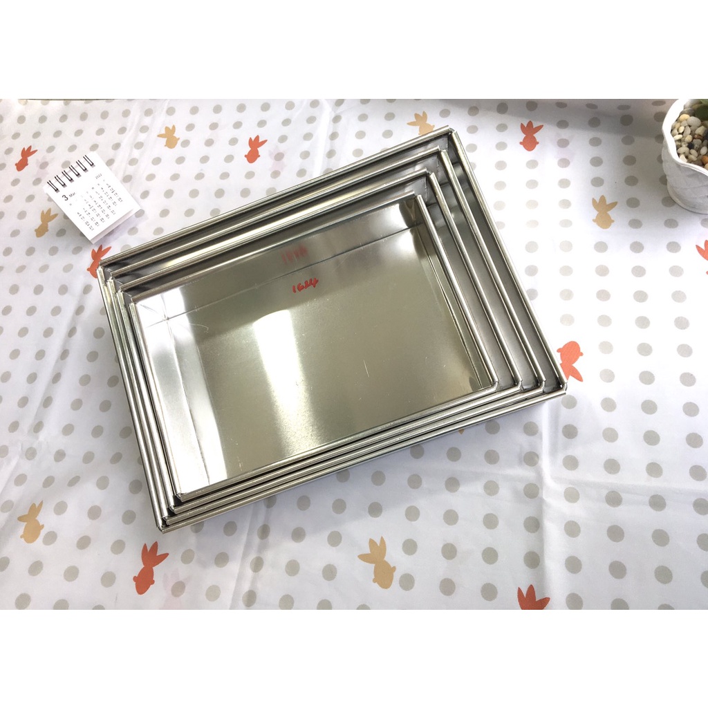 Khuôn Làm Bánh bằng nhôm hình chữ nhật nhiều kích thước