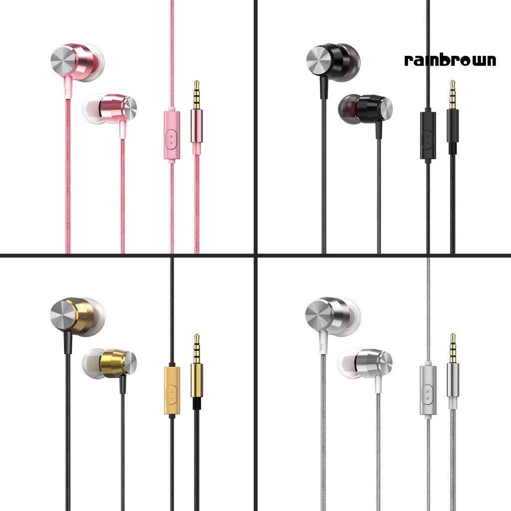 Tai Nghe Nhét Tai Jack 3.5mm Bass Trầm Có Micro Tiện Dụng