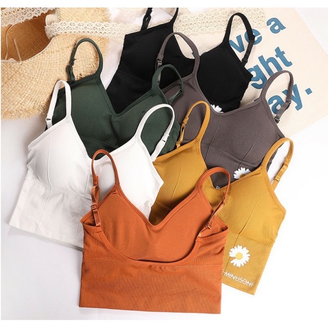 Áo Bra Gân Tăm Tập Gym,Thể Thao,Yoga Đa Năng Hoa Cúc | BigBuy360 - bigbuy360.vn