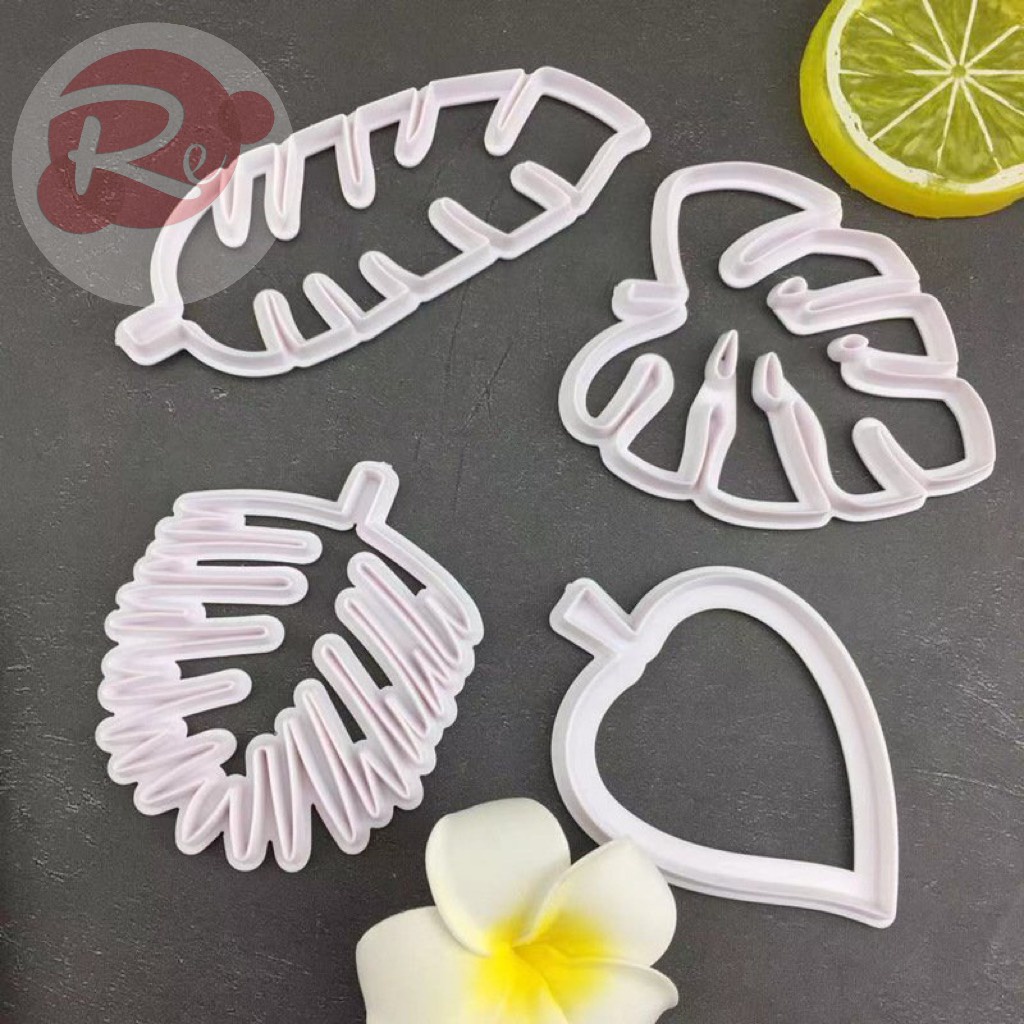 [SIÊU RẺ❤️] – Khuôn Silicon - Lá rừng nhiệt đới - Trang trí bánh sinh nhật bánh kem