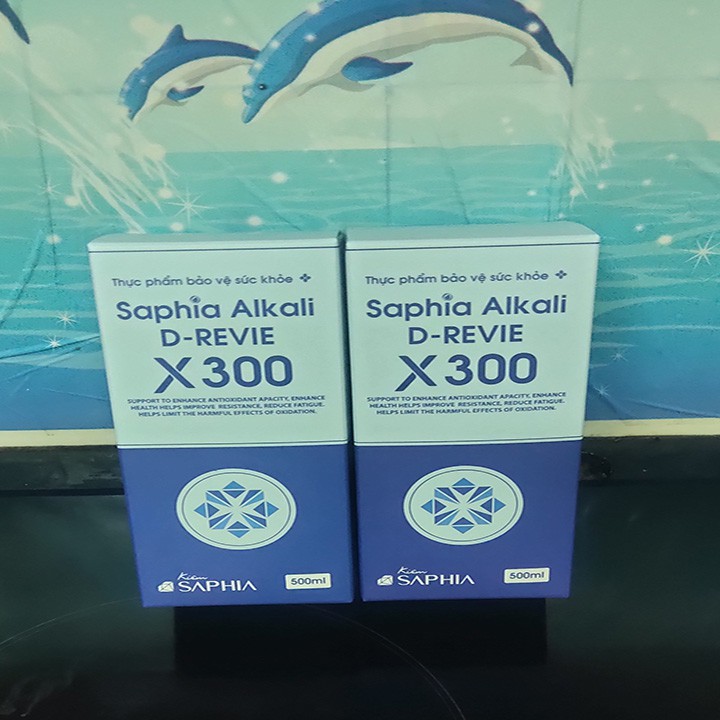 Kiềm thảo dược CHỐNG LÃO HÓA hoàn toàn từ thảo dược X300 Kiềm Saphia, chai 500ml