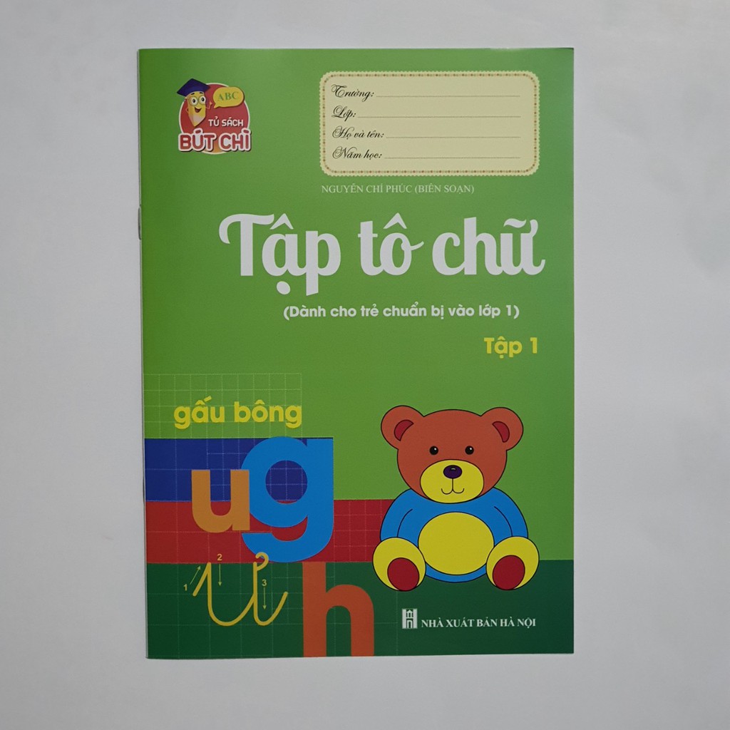 Set 10 Tập Tô Chữ Và Số Học - Tặng 2 Bút Chì Cho Bé