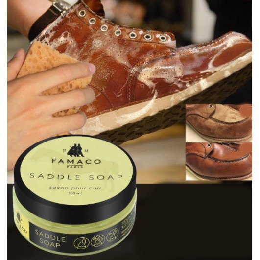 Saddle Soap Famaco Xà Phòng Làm Sạch Da, Túi, Ví, Giầy Chuyên Sâu [SIÊU SẠCH] [RẺ NHẤT] [AN TOÀN]