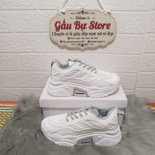 Giày Sneaker Nữ Viền Xám Hot Trend