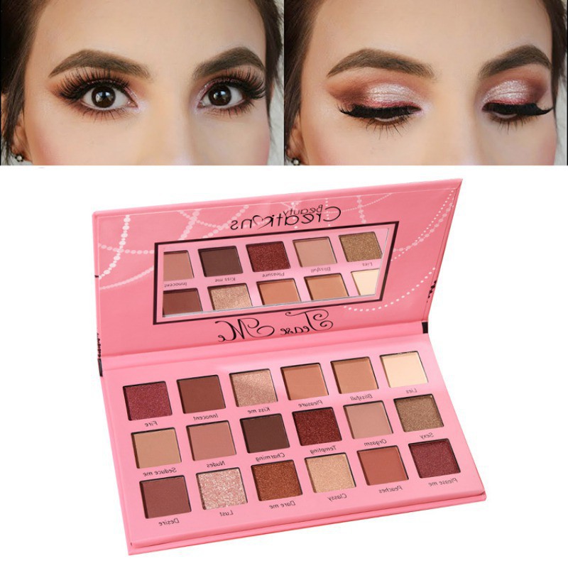 Bảng phấn mắt Beauty Creations TEASE ME 18 màu nhung lì/lấp lánh | BigBuy360 - bigbuy360.vn