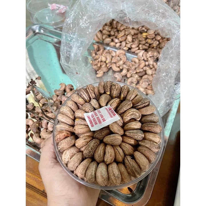 500g Hạt Điều Rang Muối Bình Phước Nguyên Lụa (380 410 hạt/kg)