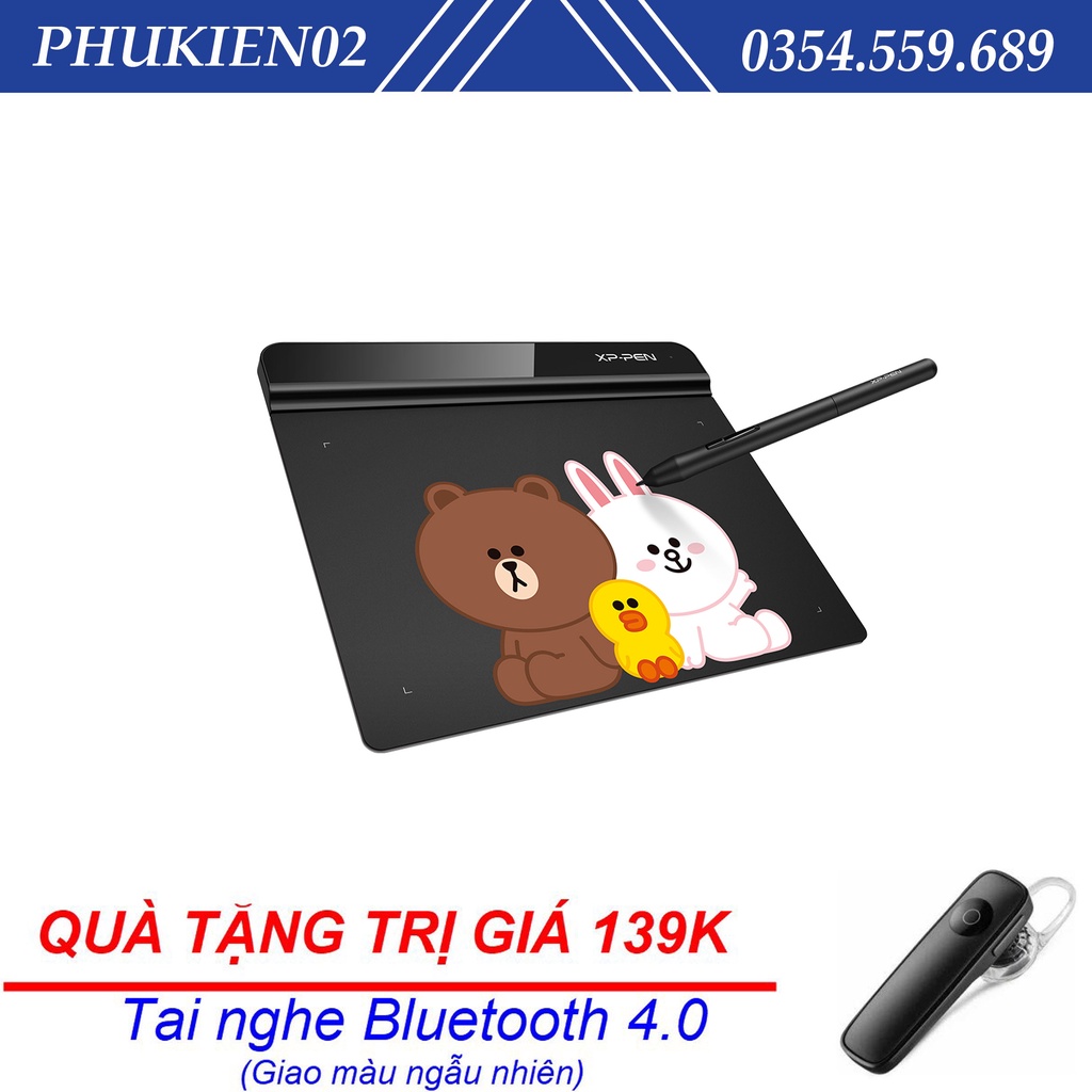 (Quà tặng 139k) Bảng vẽ điện tử XP-Pen star G640 siêu mỏng bút không pin lực nhấn 8192 kèm 20 ngòi dự phòng - hàng chính thumbnail
