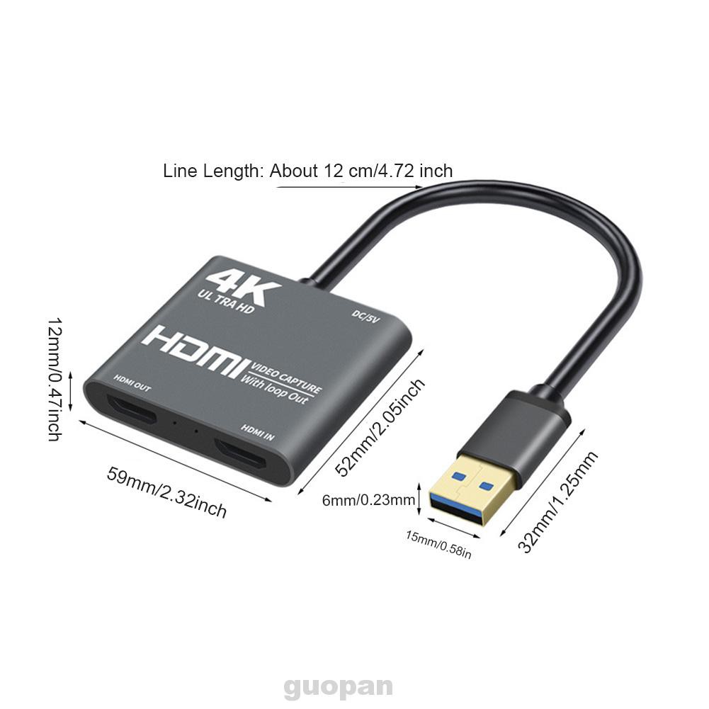 1080P 60fps Broadcasting Audio Recording 4K Computer Components HDMI USB3.0 Conferencing Video Capture Card