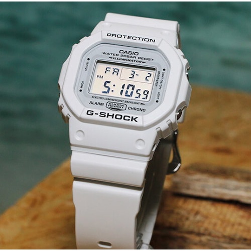 [Fullbox] Đồng hồ Casio G-Shock DW-5600 màu trắng hải quân nổi bật