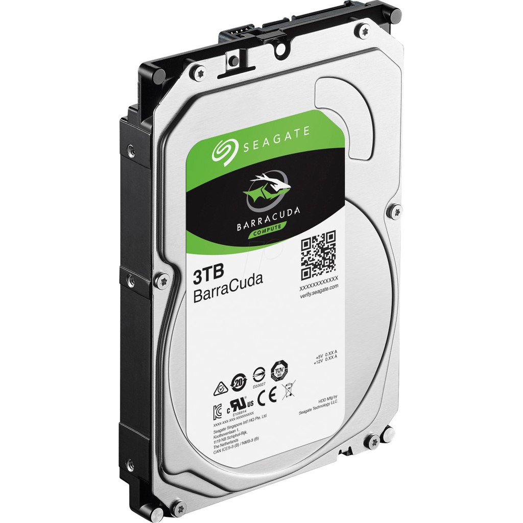 [Mã ELMALL10 giảm 10% đơn 500K] Ổ cứng HDD 3.5&quot; SEAGATE BarraCuda 3TB SATA 5400RPM_ST3000DM007