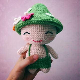Nấm nùn bằng len móc