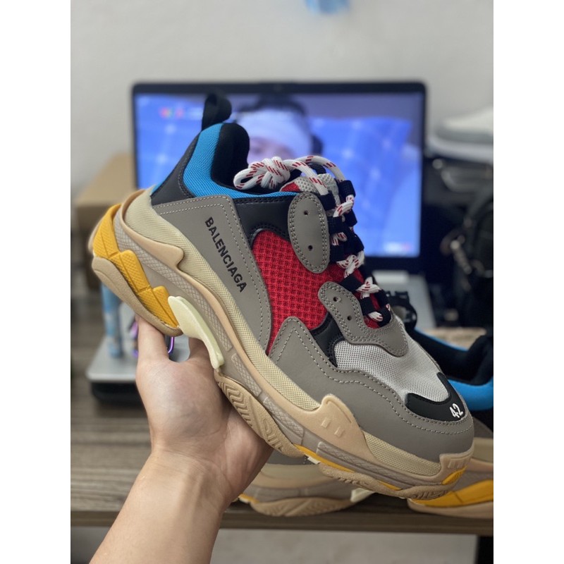 giày đủ màu💕𝑭𝑹𝑬𝑬𝑺𝑯𝑰𝑷💕♥️♥️ Video ảnh thật + Fullbox bill túi giày Balen trips Xanh đỏ
