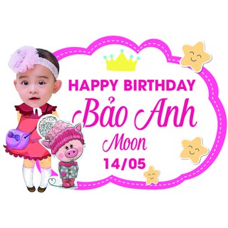 Biển tên trang trí sinh nhật