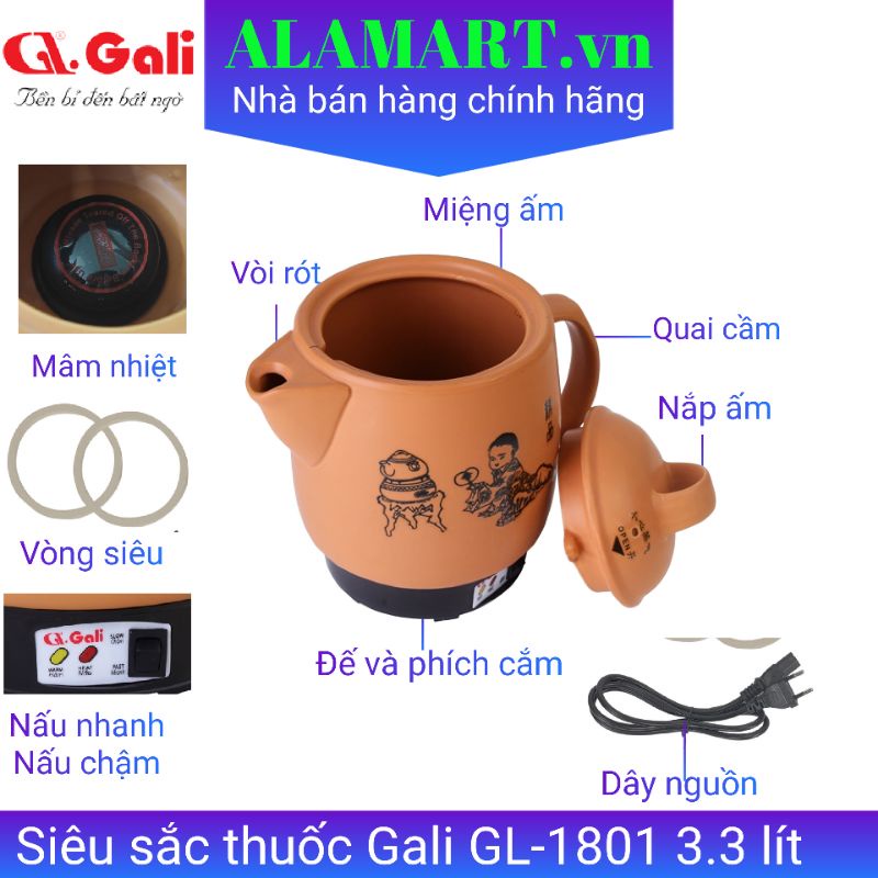 Siêu sắc thuốc Gali GL-1801