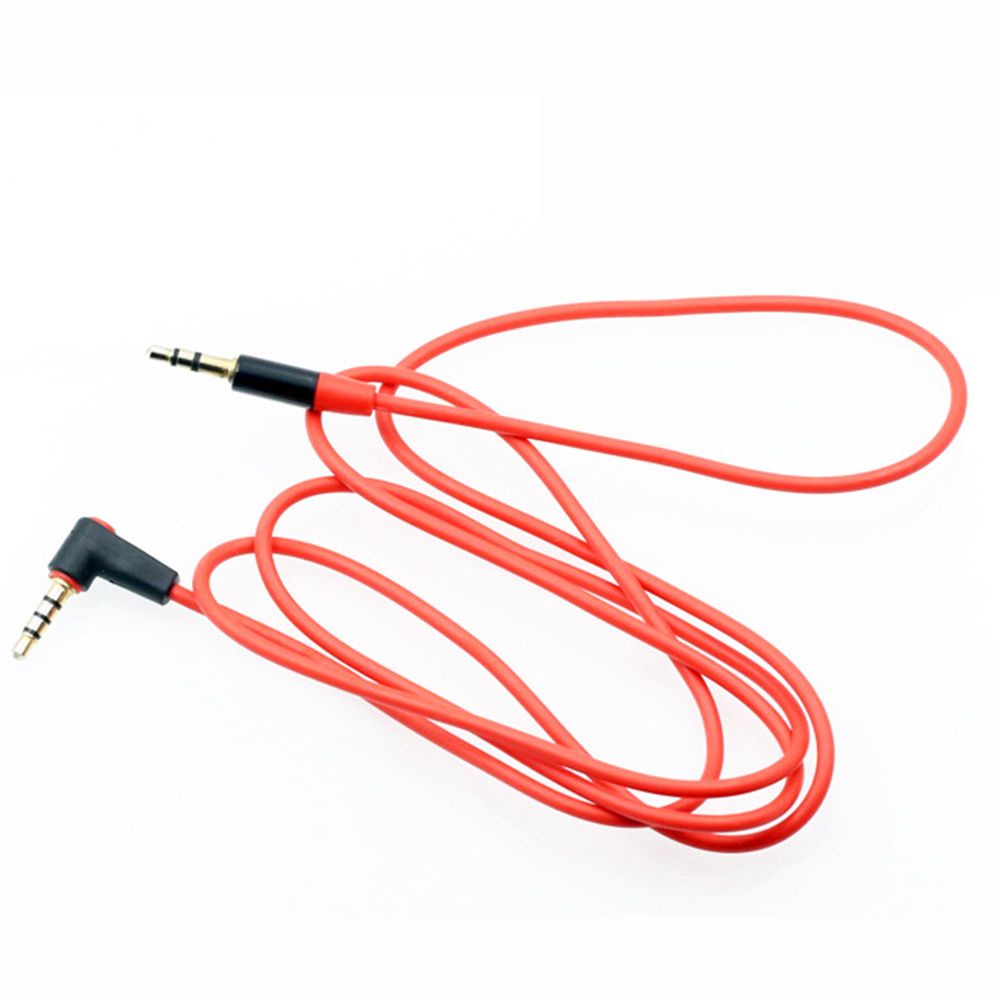 1 Dây Cáp Âm Thanh Thay Thế Giắc Cắm 3.5mm Dài 1.2m 90 Độ Nhiều Màu Cho Loa Xe Hơi