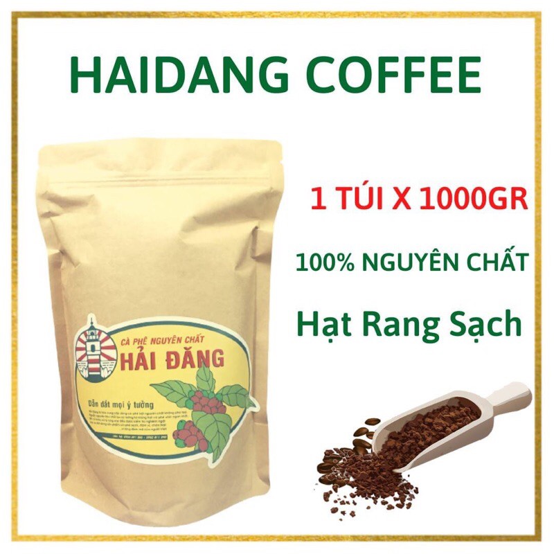 [1ký Càfe Sạch] - Cà phê nguyên chất rang mộc - Hải Đăng Coffee