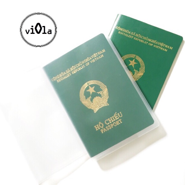 Bọc hộ chiếu (passport cover) nhựa trong