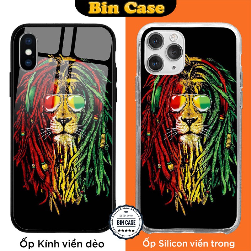 🔥Ốp iPhone X XS Hay Ho In Hình Sư Tử Rasta 🔥Ốp BOB MARLEY Đẹp iphone 13 12 11 Pro Max 6s 6 7 8 Plus X Xr Xs Max DOCLA019